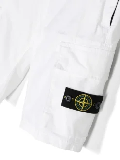 Kids/BOY STONE ISLAND KIDS Stone Island Junior Cargo corti con applicazione Compass