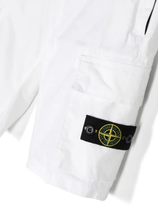 Kids/BOY STONE ISLAND KIDS Stone Island Junior Cargo corti con applicazione Compass