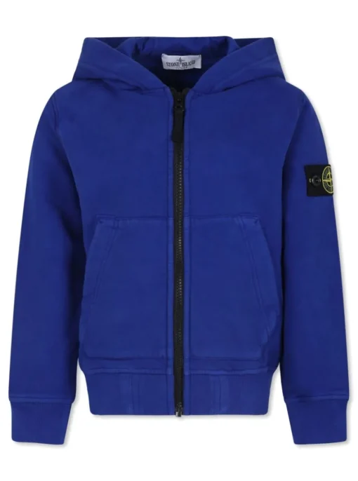 Kids/BOY STONE ISLAND KIDS Stone Island Junior Felpa con applicazione Compass