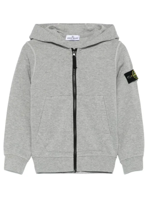 Kids/BOY STONE ISLAND KIDS Stone Island Junior Hooded sweatshirt with Compass application