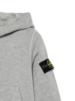 Kids/BOY STONE ISLAND KIDS Stone Island Junior Hooded sweatshirt with Compass application