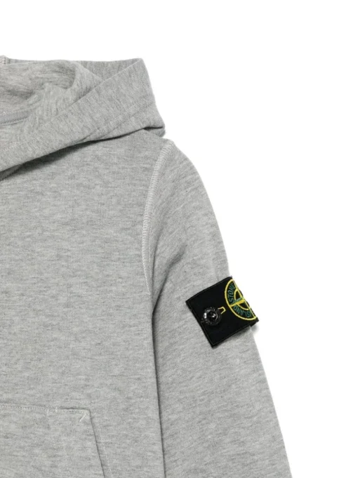 Kids/BOY STONE ISLAND KIDS Stone Island Junior Hooded sweatshirt with Compass application