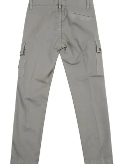 Kids/BOY STONE ISLAND KIDS Stone Island Junior Pantaloni cargo con stemma della bussola