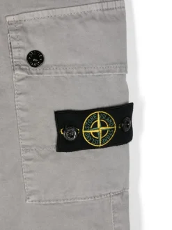 Kids/BOY STONE ISLAND KIDS Stone Island Junior Pantaloni cargo con stemma della bussola