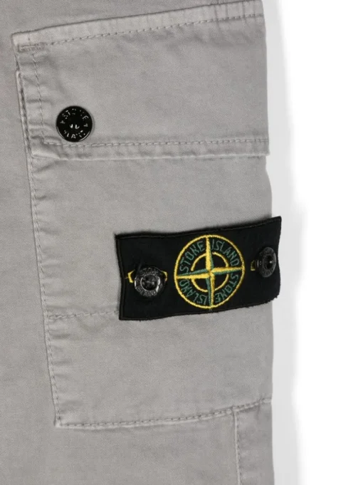 Kids/BOY STONE ISLAND KIDS Stone Island Junior Pantaloni cargo con stemma della bussola