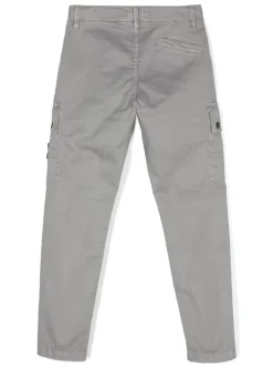 Kids/BOY STONE ISLAND KIDS Stone Island Junior Pantaloni cargo con stemma della bussola