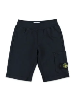 Kids/BOY STONE ISLAND KIDS Stone Island Junior Shorts with Compass application