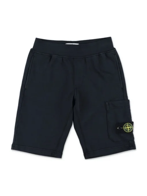 Kids/BOY STONE ISLAND KIDS Stone Island Junior Shorts with Compass application