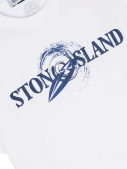 Kids/BOY STONE ISLAND KIDS Stone Island Junior T-shirt con applicazione