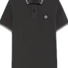 STONE ISLAND Polo shirt with Compass motif