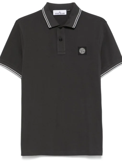 STONE ISLAND Polo shirt with Compass motif