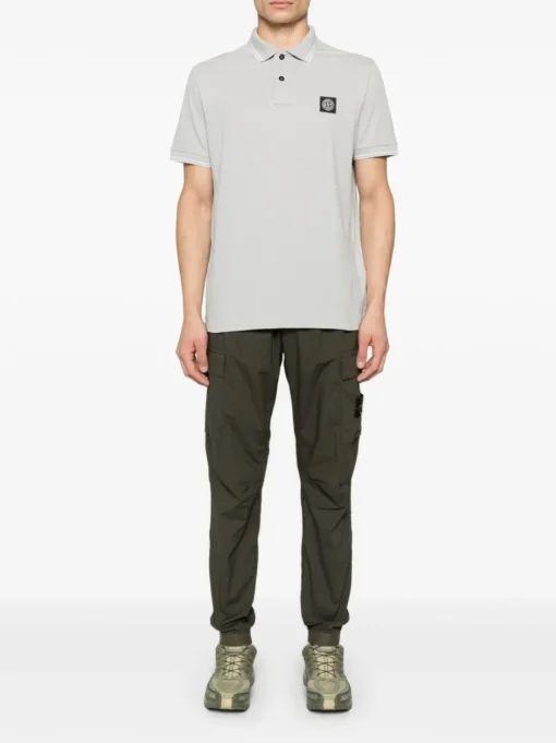 STONE ISLAND Polo shirt with Compass application
