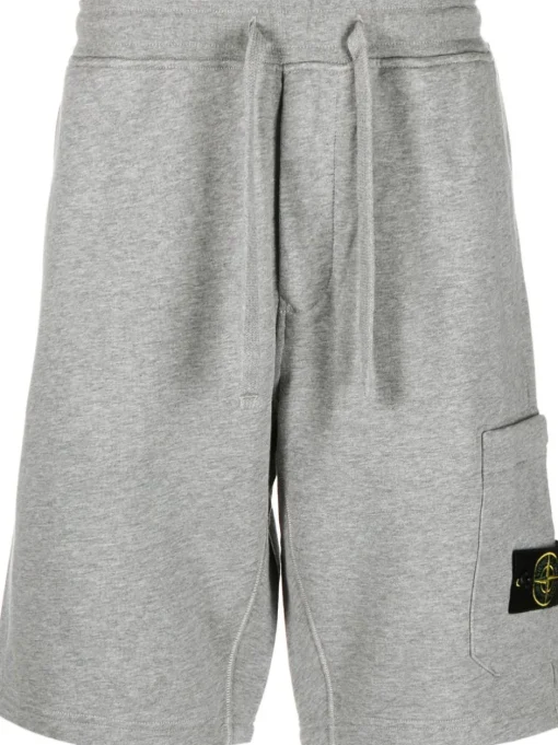 STONE ISLAND Sports shorts with Compass application