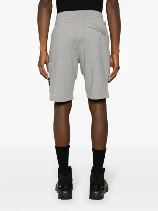 STONE ISLAND Sports shorts with Compass application