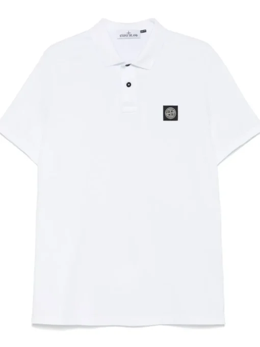 STONE ISLAND Polo shirt with Compass application