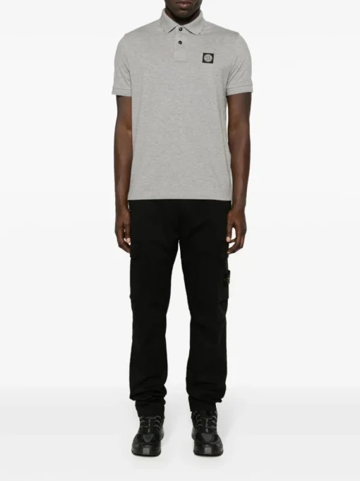 STONE ISLAND Polo shirt with Compass application