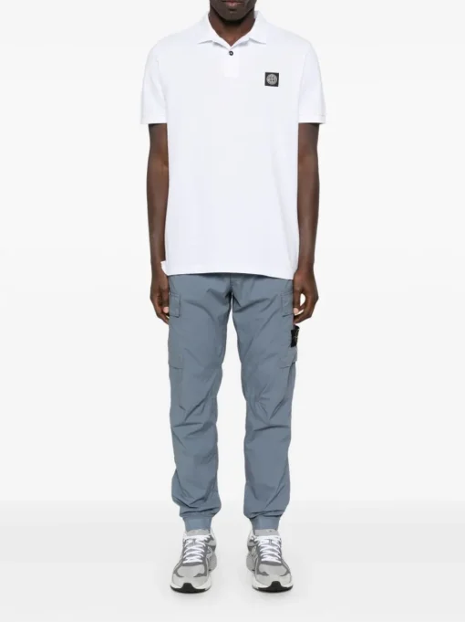 STONE ISLAND Polo shirt with Compass application