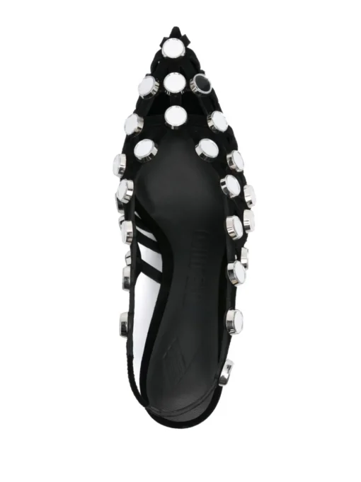 THE ATTICO Grid pumps with 50mm back strap