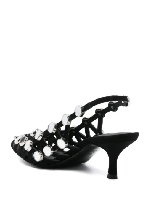 THE ATTICO Grid pumps with 50mm back strap