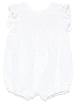 Kids/BOY IL GUFO The Owl Playsuit with flower embroidery