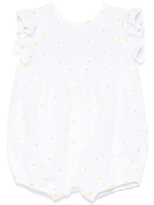 Kids/BOY IL GUFO The Owl Playsuit with flower embroidery