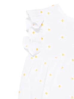 Kids/BOY IL GUFO The Owl Playsuit with flower embroidery