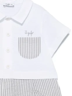 Kids/BOY IL GUFO The Owl Striped onesie