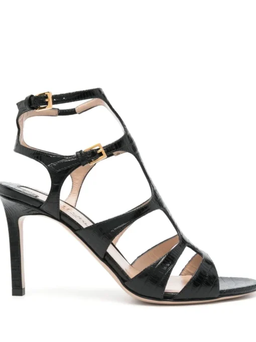 TOM FORD 95mm crocodile effect sandals
