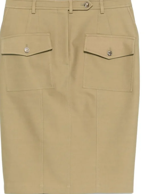 TOM FORD Twill midi skirt