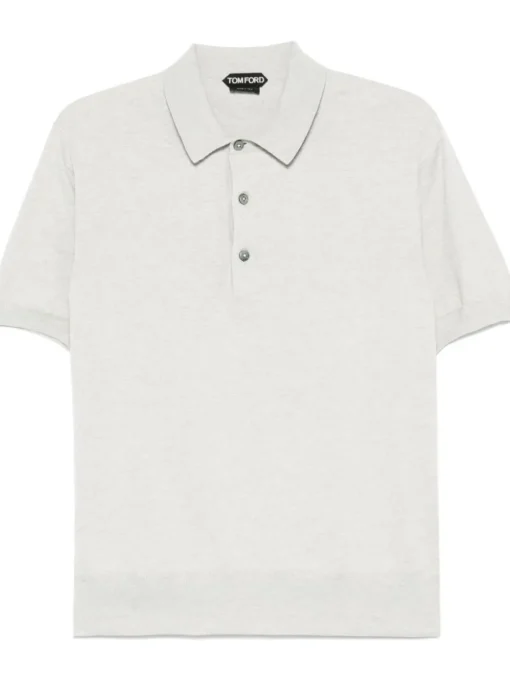 TOM FORD Cotton polo shirt with embroidered logo