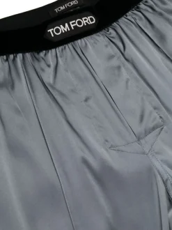 TOM FORD Trousers with logo band