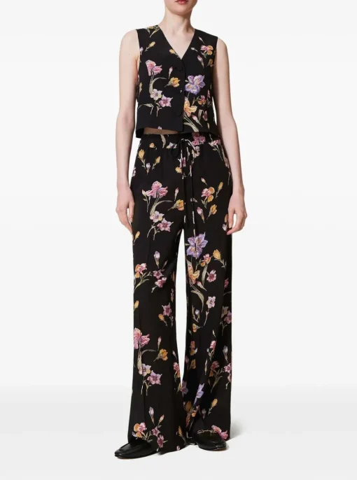 TWINSET floral-print trousers