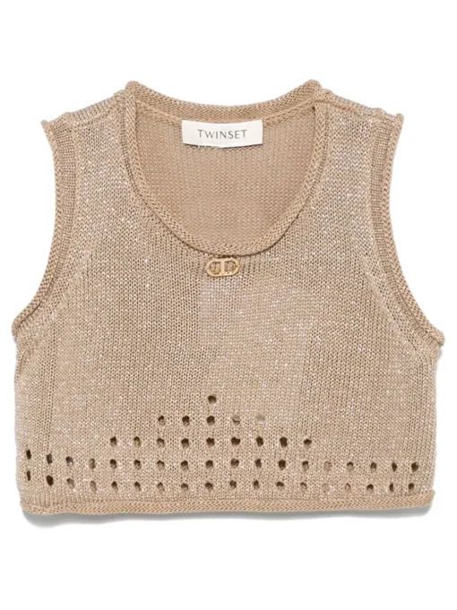 Kids TWINSET KIDS Lamé top