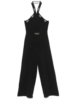 Kids TWINSET KIDS logo-plaque jumpsuit