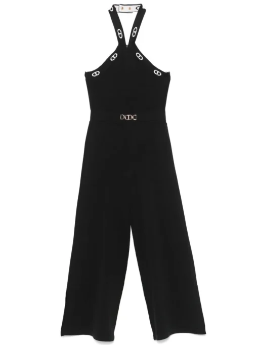 Kids TWINSET KIDS logo-plaque jumpsuit