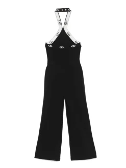 Kids TWINSET KIDS logo-plaque jumpsuit