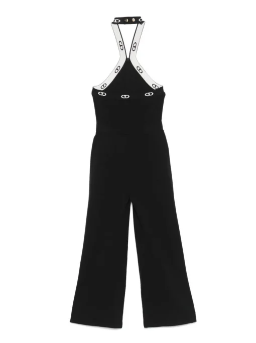 Kids TWINSET KIDS logo-plaque jumpsuit