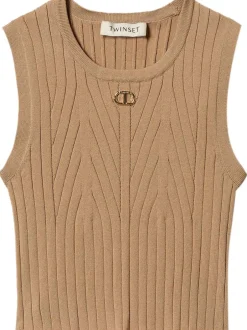 Kids TWINSET KIDS Ribbed tank top