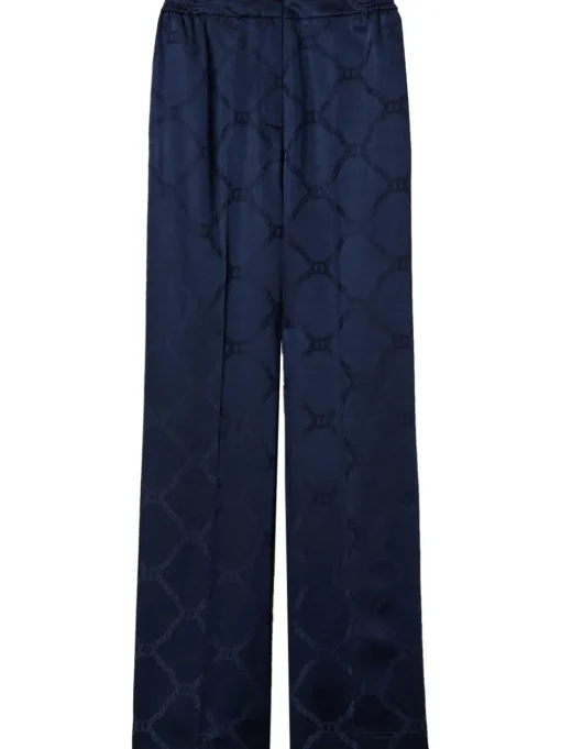 TWINSET Oval T jacquard palazzo trousers