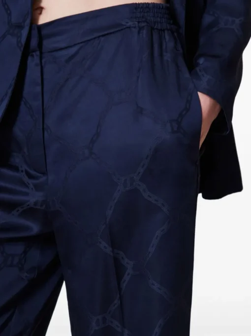 TWINSET Oval T jacquard palazzo trousers