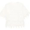 ULLA JOHNSON Blusa Aria in pizzo sangallo