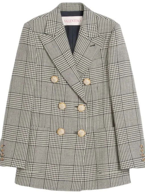 VALENTINO GARAVANI Blazer with houndstooth pattern
