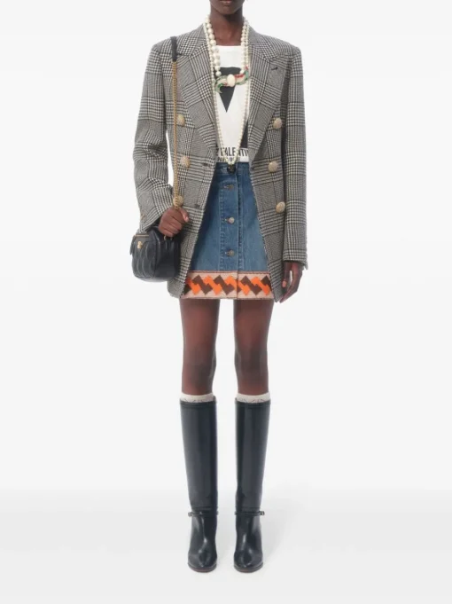 VALENTINO GARAVANI Blazer with houndstooth pattern