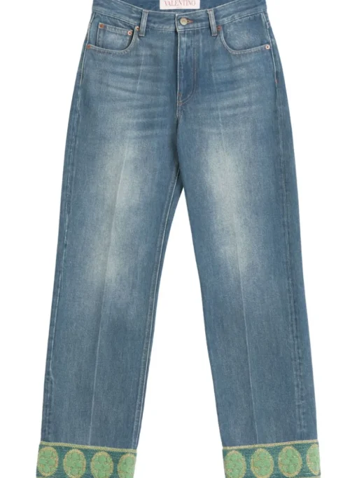 VALENTINO GARAVANI Jeans with jacquard effect