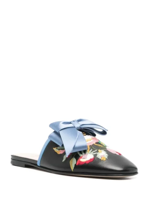 VALENTINO GARAVANI Mules with flower embroidery