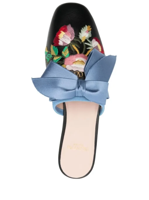 VALENTINO GARAVANI Mules with flower embroidery