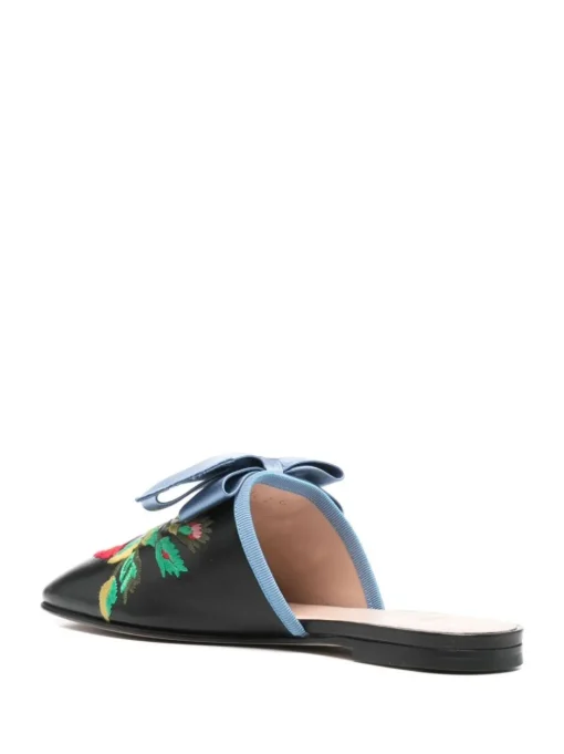 VALENTINO GARAVANI Mules with flower embroidery