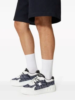 VALENTINO GARAVANI One Stud XL Toile Iconographe sneakers