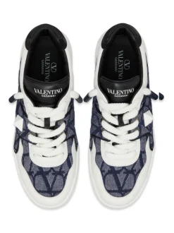 VALENTINO GARAVANI One Stud XL Toile Iconographe sneakers