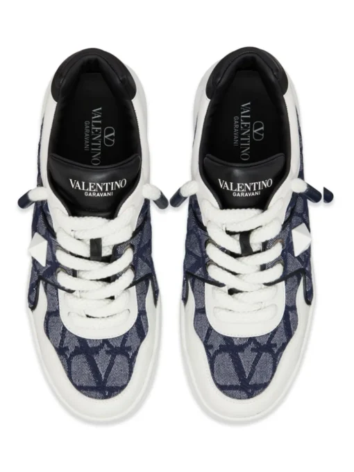 VALENTINO GARAVANI One Stud XL Toile Iconographe sneakers